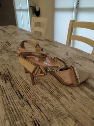 Sandali Yamamay raso oro strass 38