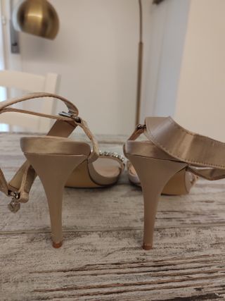 Sandali Yamamay raso oro strass 38