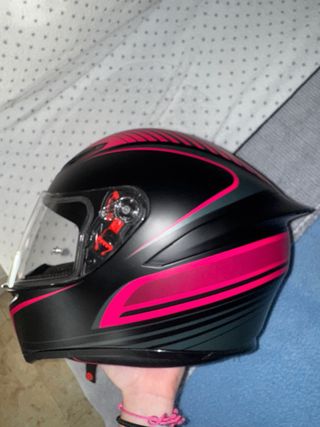 Casco AGV K1 Talla XS Negro/Rosa