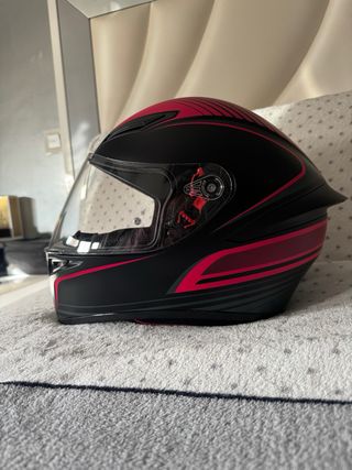 Casco AGV K1 Talla XS Negro/Rosa