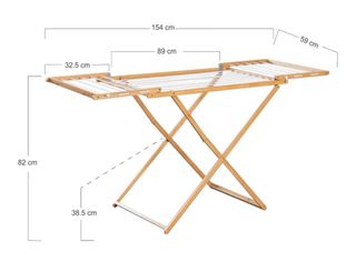 Tendedero Plegable Bambú  NUEVO