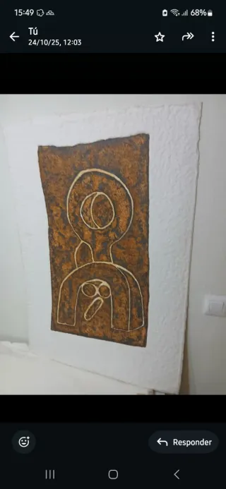 Obra de arte Ripollés,grabado  antiguo,años80