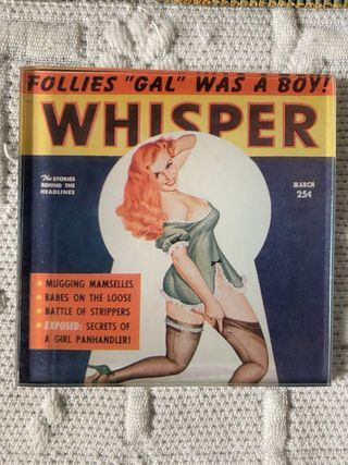 Conjunto Posavasos Flirt Londres. De cristal.