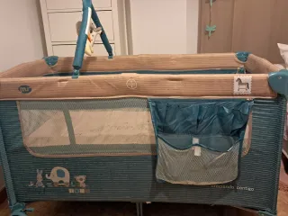 Cuna de viaje plegable y colchon