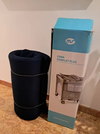 Cuna de viaje plegable y colchon