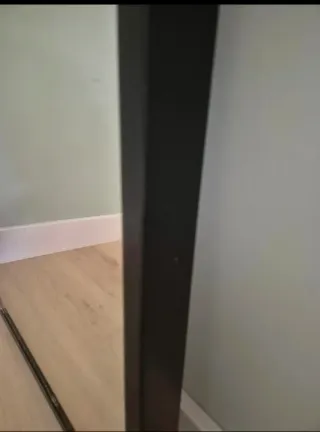 Espejo Negro Ikea Madera Cristal