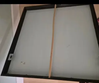 Espejo Negro Ikea Madera Cristal