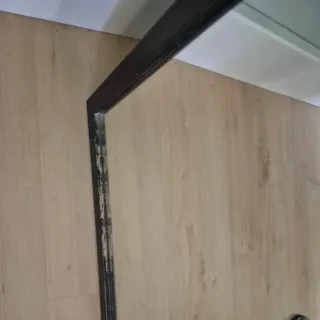 Espejo Negro Ikea Madera Cristal