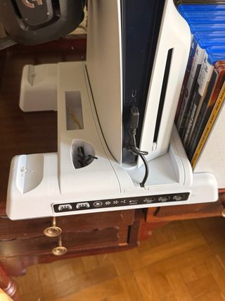 Soporte PS5 Fat y Slim con ventilador