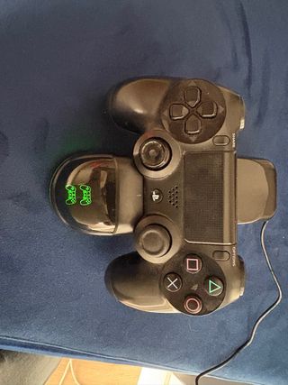 Mando PS4 Original Negro + Cargador dock