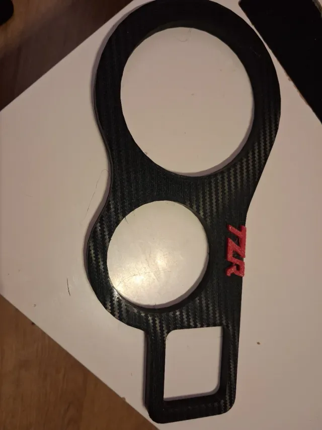 Marco cuadro inst. Yamaha TZR efecto fibra carbono