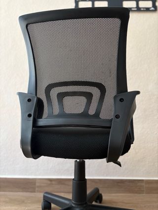 Sedia da ufficio in tessuto nero