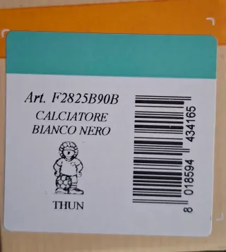 Statua Thun Calciatore Bianco Nero