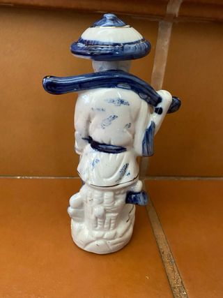 Pescador chino porcela antiguo.