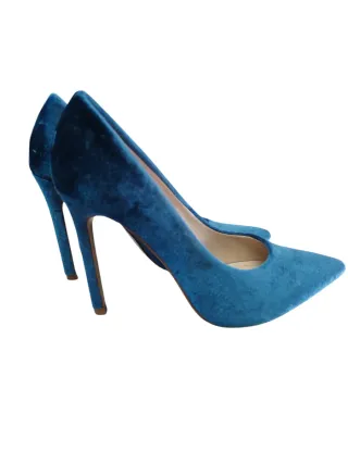 Zapatos de tacón azul