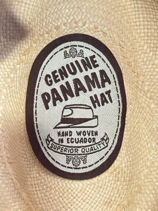 Sombrero Panamá auténtico hecho a mano Ecuador