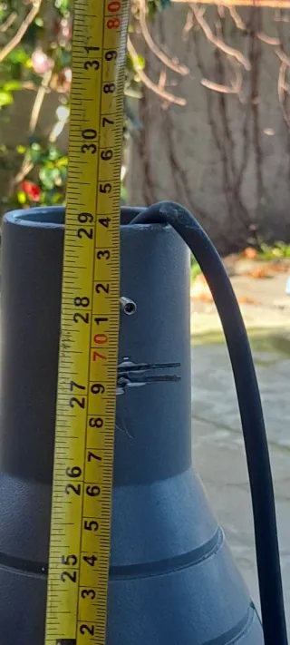 Luminária pendente cinza e transparente