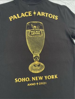 Palace x Stella Artois Camiseta Negra