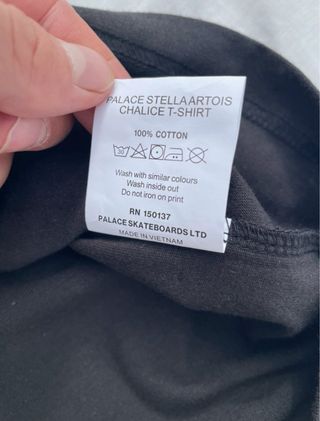 Palace x Stella Artois Camiseta Negra