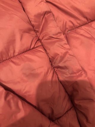 Abrigo Mo Woman largo Granate con capucha