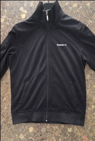 Sudadera Reebok Negra Cremallera