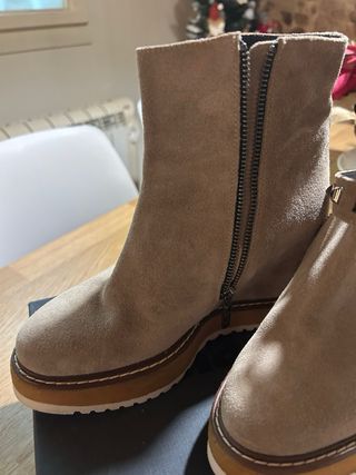 Botines Belle Vie Beige/Marrón Talla 38