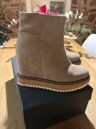 Botines Belle Vie Beige/Marrón Talla 38