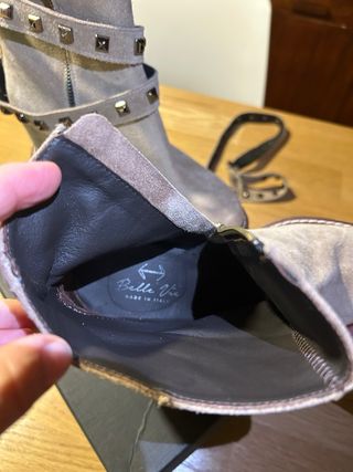 Botines Belle Vie Beige/Marrón Talla 38