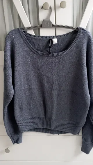 Jersey H&M gris brillante sin estrenar