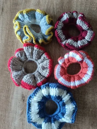Gomas de pelo crochet