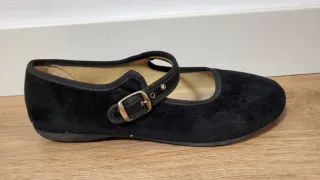 Zapatos niña negros con hebilla