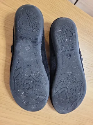 Zapatos niña negros con hebilla