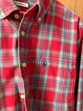 Camisa El Ganso cuadros roja y azul