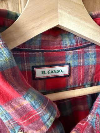 Camisa El Ganso cuadros roja y azul