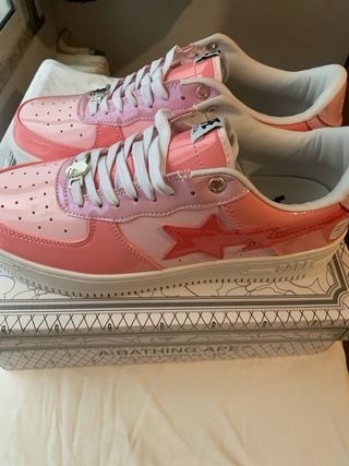 Zapatillas BAPE Bapesta Pink Red