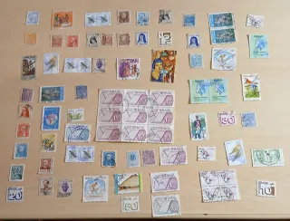 Lote 125 sellos usados extranjeros