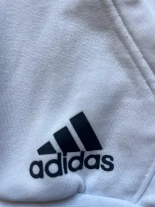 Sudadera Adidas Negra y Blanca Talla L Vintage