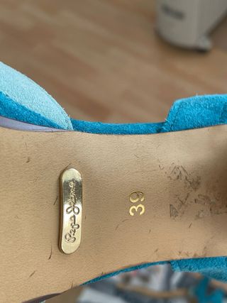 Sandalias Pepe Jeans tacón azul y turquesa