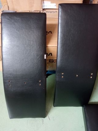 Sillas de comedor 2 unidades cuero sintético negro