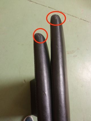 Sillas de comedor 2 unidades cuero sintético negro