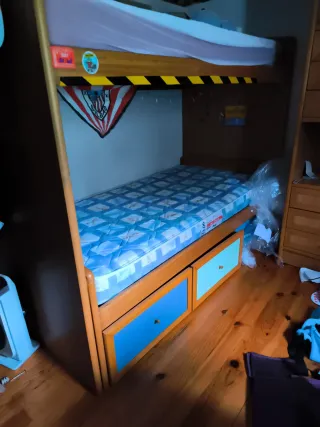 ¡¡URGE!! Litera madera con cajones. Sin colchones,