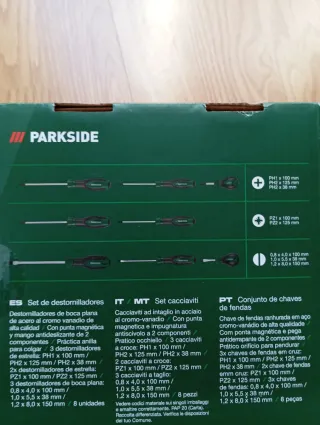 Set 8 Destornilladores Parkside