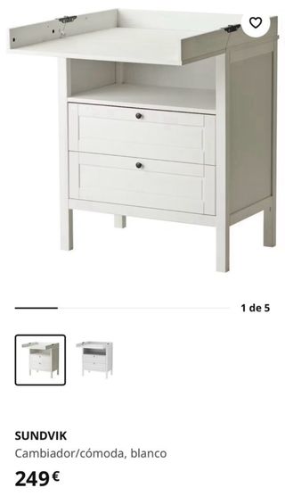 Cambiador Bebé Ikea SUNDVIK
