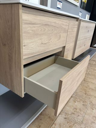 Mueble Baño Ariadne 850 Madera Claro