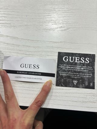 Reloj Guess Hombre Nuevo Negro Dorado