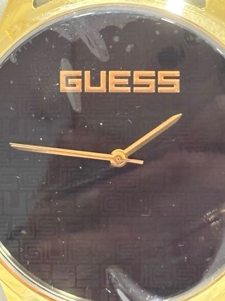 Reloj Guess Hombre Nuevo Negro Dorado