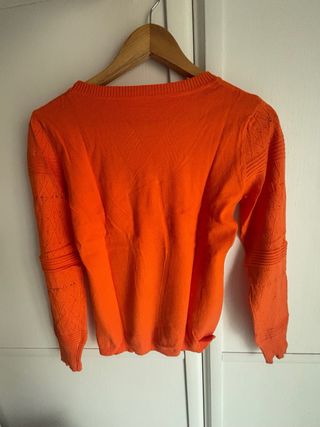 Jersey naranja manga larga