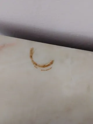 Mueble recibidor vintage mármol y madera