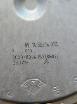 Resistencias vitro y consola de control Balay