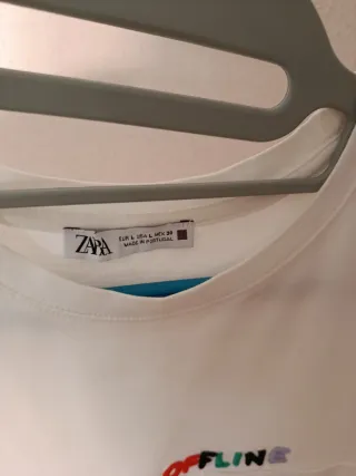 Camiseta Zara Bordado